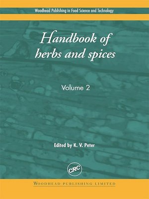 cover image of Handbook of Herbs and Spices, Volume 2
